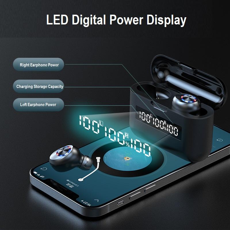 NNEDSZ Wireless Bluetooth 5.1 Earphones Headphones Earbuds Headset